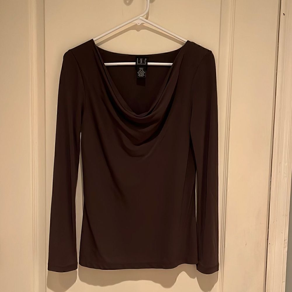 INC beautiful rayon polyester top Size M
